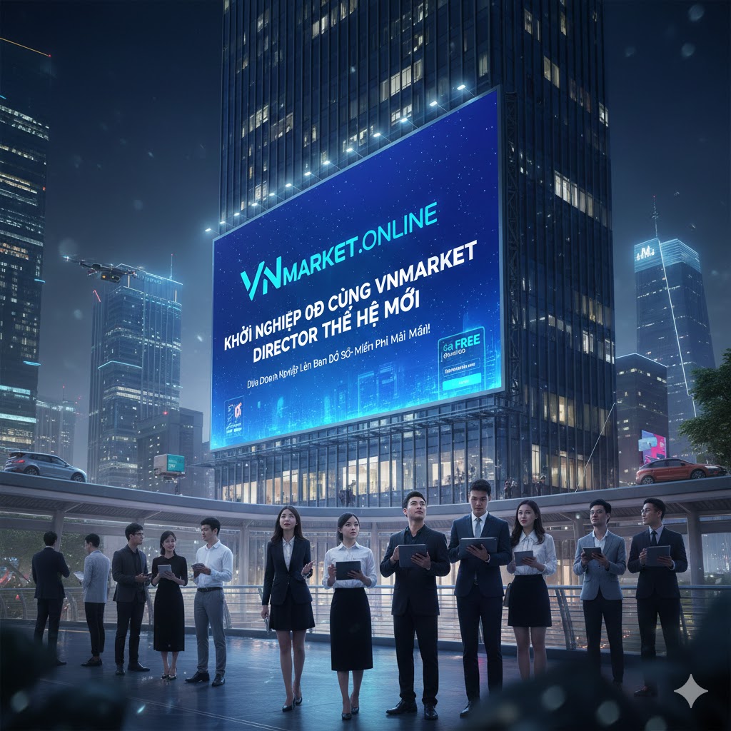Khởi Nghiệp Không 0 Đồng: Đưa Doanh Nghiệp Lên Bản Đồ Số Cùng VNMarket.Online